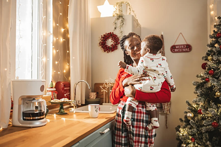 Family staying comfortable indoors with reliable plumbing during winter