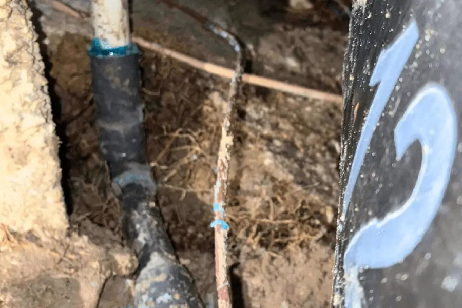 Hidden plumbing leak beneath a home in Southwest Florida