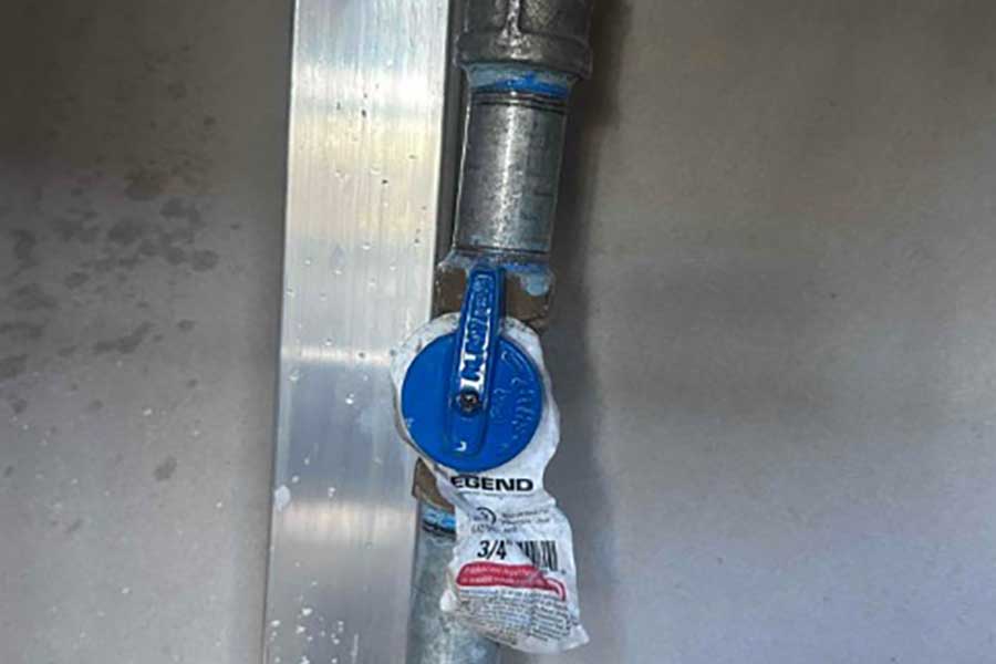 Gas line valve repair and inspection completed in Naples FL