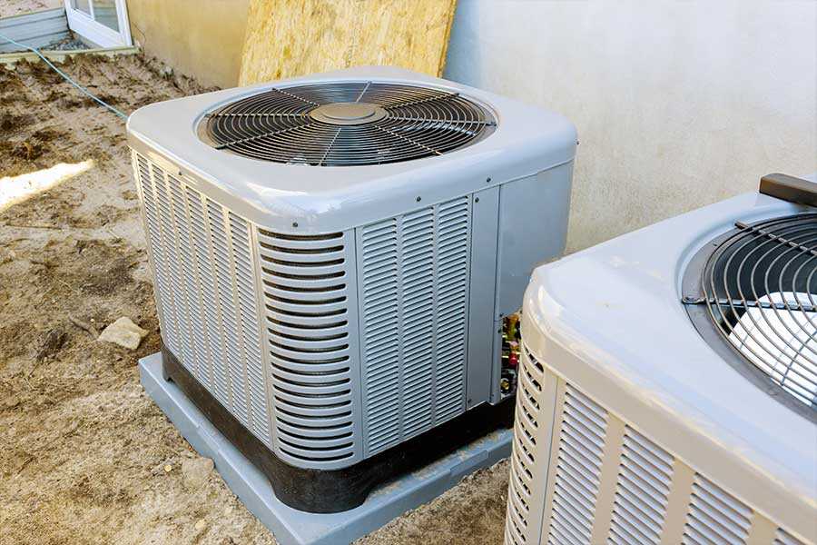 New AC units installed for replacement at a Naples FL home