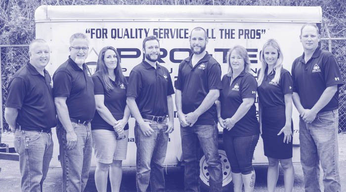 Pro-TEC Plumbing and Air team standing together for service in Naples FL