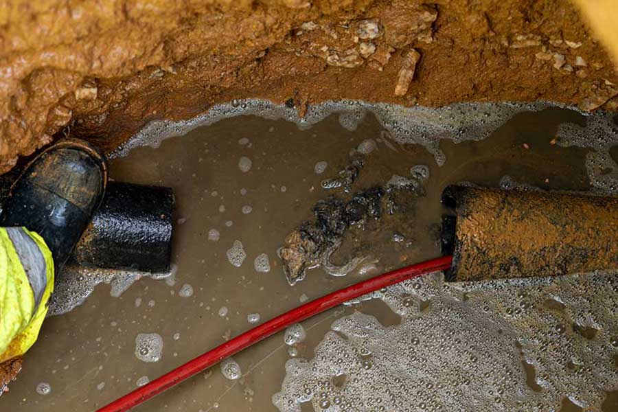 Hydro jetting used to clear stubborn sewer blockage in Sanibel FL