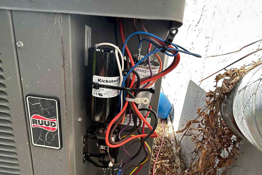 Air conditioning repair checking wiring in Fort Myers FL