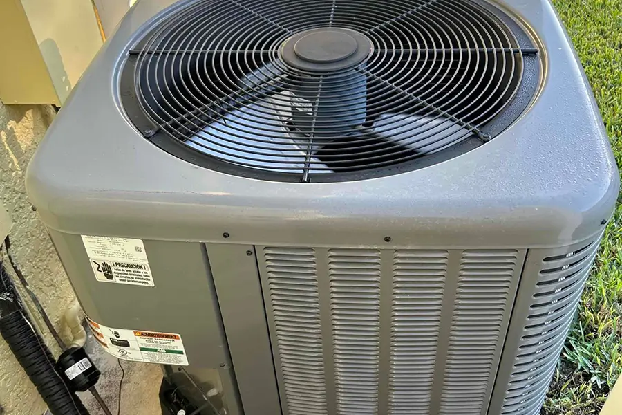 Outdoor condenser operating after AC repair service in Council, FL