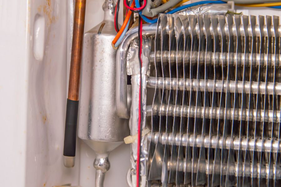 Commercial refrigeration system receiving freezer repair service in Naples, FL